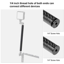 Load image into Gallery viewer, PULUZ 250mm Aluminum Alloy Carbon Fiber Floating Buoyancy Selfie-stick Extension Arm Rods for GoPro, Insta360, DJI and Other Action Cameras, 250mm