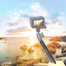 Load image into Gallery viewer, PULUZ 250mm Aluminum Alloy Carbon Fiber Floating Buoyancy Selfie-stick Extension Arm Rods for GoPro, Insta360, DJI and Other Action Cameras, 250mm