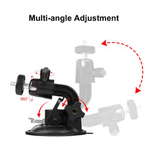 Load image into Gallery viewer, PULUZ Car Suction Cup Mount with Phone Clamp / Screw / Tripod Adapter, Phone Car Suction Cup