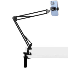 Load image into Gallery viewer, PULUZ Live Broadcast Desktop Articulating Arm Holderwith Phone Clamp, Phone Clamp