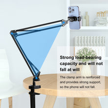 Load image into Gallery viewer, PULUZ Live Broadcast Desktop Articulating Arm Holderwith Phone Clamp, Phone Clamp
