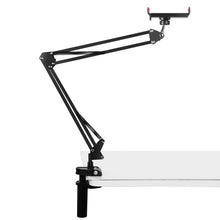 Load image into Gallery viewer, PULUZ Live Broadcast Desktop Articulating Arm Holder with Tablet Clamp, Tablet Clamp