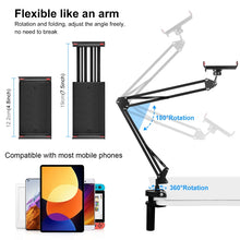 Load image into Gallery viewer, PULUZ Live Broadcast Desktop Articulating Arm Holder with Tablet Clamp, Tablet Clamp