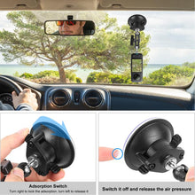 Load image into Gallery viewer, PULUZ Upgraded 1/4 inch Magic Arm Suction Cup Mount, Upgraded 1/4 inch Suction Cup Mount