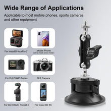 Load image into Gallery viewer, PULUZ Upgraded 1/4 inch Magic Arm Suction Cup Mount, Upgraded 1/4 inch Suction Cup Mount