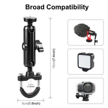 Load image into Gallery viewer, PULUZ Motorcycle Handlebar Fixed Mount U-Bolt Base Holder for GoPro and Other Action Cameras, Handlebar Mount