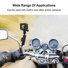 Load image into Gallery viewer, PULUZ Motorcycle Holder Mirror Base Hole Fixed Mount for GoPro and Other Action Cameras, Mirror Base Hole Mount