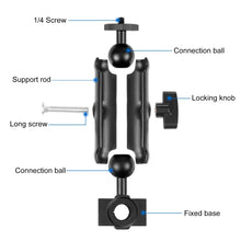 Load image into Gallery viewer, PULUZ Motorcycle Holder Rearview Mirror Fixed Mount for GoPro and Other Action Cameras, Rearview Mirror Mount