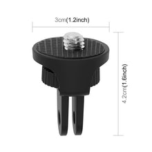 Load image into Gallery viewer, PULUZ 1/4 inch Screw Adjustable ABS Action Camera Tripod Adapter, ABS Camera Adapter