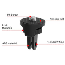 Load image into Gallery viewer, PULUZ 1/4 inch Screw Adjustable ABS Action Camera Tripod Adapter, ABS Camera Adapter