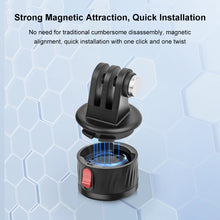 Load image into Gallery viewer, PULUZ Action Camera 1/4 inch Magnetic Base Adapter, 1/4 inch Magnetic Base
