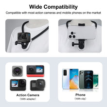 Load image into Gallery viewer, PULUZ Lazy Neck Bracket POV View Mount with Phone Clamp for GoPro Action Cameras / Phones, Magnetic Silicone Collar Bracket