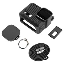 Load image into Gallery viewer, For GoPro HERO 2024 PULUZ Silicone Protective Case Side Interface Cover with Wrist Strap &amp; Lens Cover, Silicone Protective Case