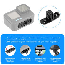 Load image into Gallery viewer, PULUZ Quick Release Magnetic Folding Base Adapter for GoPro HERO12 Black /11 Black /11 Black mini /10 Black /9 Black /8 Black / Max, Magnetic Folding Base For GoPro HERO12 Black