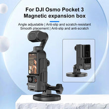 Load image into Gallery viewer, For DJI OSMO Pocket 3 PULUZ Protective Frame Magnetic Desktop Mount Angle Adjustable Base, Magnetic Desktop Mount
