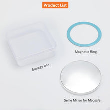Load image into Gallery viewer, Mobile Phone MagSafe Magnetic Makeup Mirror Rear Camera Video Selfie Mirror