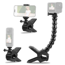 Load image into Gallery viewer, PULUZ Action Sports Cameras Jaws Flex Clamp Mount with Phone Clamp, Jaws Clamp Mount with Phone Clamp