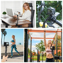 Load image into Gallery viewer, PULUZ Action Sports Cameras Jaws Flex Clamp Mount with Phone Clamp, Jaws Clamp Mount with Phone Clamp