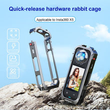 Load image into Gallery viewer, For Insta360 X4 PULUZ Aluminum Alloy Protective Cage Rig Expand Cold Shoe Housing Frame, For Insta360 X5