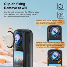 Load image into Gallery viewer, For Insta360 X5 PULUZ Rotating Optical Tempered Glass Lens Guard Protective Cover, Rotating Glass Lens Guard