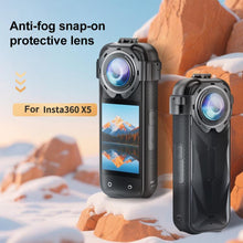 Load image into Gallery viewer, For Insta360 X5 PULUZ Snap-on Optical Tempered Glass Lens Guard Protective Cover, For Insta360 X5