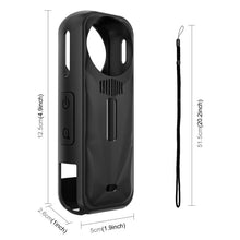 Load image into Gallery viewer, For Insta360 X5 PULUZ Silicone Protective Case with Lens Cover, Silicone Case with Lens Cover (Black), Silicone Case with Lens Cover (Blue), Silicone Case with Lens Cover (Red)