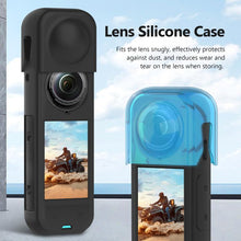 Load image into Gallery viewer, For Insta360 X5 PULUZ Silicone Protective Case with Lens Cover, Case with Lens Cover (Black)