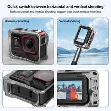 Load image into Gallery viewer, For Insta360 Ace Pro 2 PULUZ Aluminum Alloy Protective Cage Rig Dual Cold Shoe Housing Frame, For Insta360 Ace Pro 2 Meta Cage