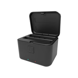 For Insta360 X5 PULUZ Dual-Batteries Charging Box Battery & Memory Card Storage Case, For Insta360 X5 Batteries Charging Box