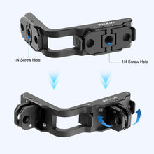 Load image into Gallery viewer, For DJI Osmo Action 5 Pro / 4 / 3 PULUZ Vertical Horizontal Shooting Quick Release Metal Magnetic L Bracket, For DJI Osmo Action 5 Pro / 4