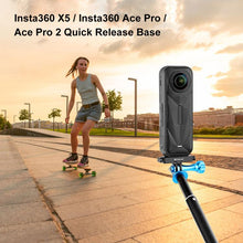 Load image into Gallery viewer, For Insta360 X5 / Ace Pro / Pro 2 PULUZ Aviation Aluminum Quick Release Base Adapter Bracket, Aluminum Quick Release Base