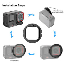 Load image into Gallery viewer, For Insta360 Ace Pro 2 PULUZ 52mm UV Lens Filter Adapter Ring with Lens Cover, For Insta360 Ace Pro 2 Filter Adapter Ring