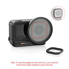Load image into Gallery viewer, For Insta360 Ace Pro 2 PULUZ 52mm UV Lens Filter Adapter Ring with Lens Cover, For Insta360 Ace Pro 2 Filter Adapter Ring
