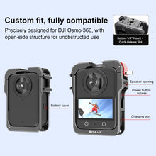 Load image into Gallery viewer, For DJI Osmo 360 PULUZ Aluminum Alloy Protective Cage Expansion Frame with Lens Cover, Protective Cage