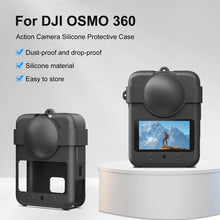 Load image into Gallery viewer, For DJI Osmo 360 PULUZ Silicone Protective Cover with Lens Cover &amp; Lanyard, Cover with Lens Cover &amp; Lanyard