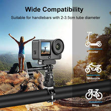 Load image into Gallery viewer, PULUZ 360 Degree Rotation MotorBike Aluminum Mount Handlebar Adapter with Screw for GoPro, Insta360, DJI and Other Action Cameras, Handlebar Adapter Mount 3