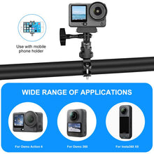 Load image into Gallery viewer, PULUZ 360 Degree Rotation MotorBike Aluminum Mount Handlebar Adapter with Screw for GoPro, Insta360, DJI and Other Action Cameras, Handlebar Adapter Mount 3