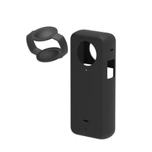 Load image into Gallery viewer, For Insta360 X3 PULUZ Silicone Protective Case with Lens Cover, Silicone Case(Black), Silicone Case(Blue), Silicone Case(Red)