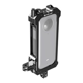 For Insta360 X3 PULUZ Metal Protective Cage Rig Housing Frame with Expand Cold Shoe Base & Tripod Adapter, Metal Cage US Stock, For Insta360 X3