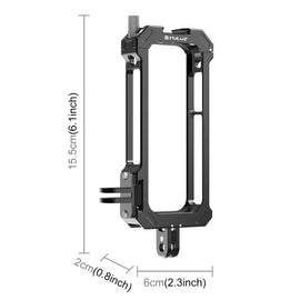 For Insta360 X3 PULUZ Metal Protective Cage Rig Housing Frame with Expand Cold Shoe Base & Tripod Adapter, For Insta360 X3