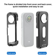 Load image into Gallery viewer, For Insta360 X3 PULUZ Metal Protective Cage Rig Housing Frame with Lens Protector, Metal Frame with Lens Protector US Stock, Metal Frame with Lens Protector