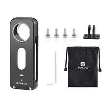 Load image into Gallery viewer, For Insta360 X3 PULUZ Metal Protective Cage Rig Housing Frame with Lens Protector, Metal Frame with Lens Protector US Stock, Metal Frame with Lens Protector