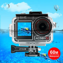 Load image into Gallery viewer, For DJI Osmo Action 5 Pro / 3 / 4 PULUZ 60m Underwater Waterproof Housing Diving Case with Cold Shoe &amp; Buckle Basic Mount &amp; Screw, For DJI Osmo Action 3 / 4 Waterproof Case