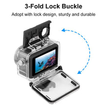 Load image into Gallery viewer, For DJI Osmo Action 5 Pro / 3 / 4 PULUZ 60m Underwater Waterproof Housing Diving Case with Cold Shoe &amp; Buckle Basic Mount &amp; Screw, For DJI Osmo Action 3 / 4 Waterproof Case