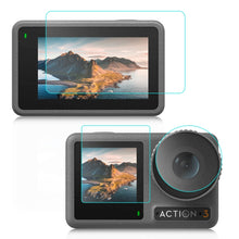 Load image into Gallery viewer, For DJI Osmo Action 3  PULUZ 3-in-1 Lens Front and Back Screen Tempered Glass Explosion-proof Film, For DJI Osmo Action 3