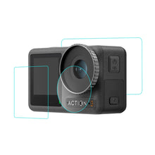 Load image into Gallery viewer, For DJI Osmo Action 3  PULUZ 3-in-1 Lens Front and Back Screen Tempered Glass Explosion-proof Film, For DJI Osmo Action 3