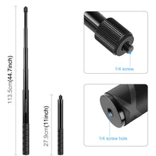 Load image into Gallery viewer, PULUZ 110cm Metal Selfie Stick Monopod with Invisible Adapter Base &amp; Screw for Insta360 One RS / X2 / X3 / X4 / DJI Osmo 360, 110cm Monopod