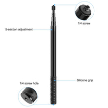Load image into Gallery viewer, PULUZ 157cm Metal Selfie Stick Monopod  for Insta360 One RS / X2 / X3 / X4 / DJI Osmo 360, 150cm Monopod