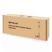 Load image into Gallery viewer, PULUZ Motorcycle Bicycle Handlebar Fixture Mount Camera Bracket Adapter with Monopod Stand, Motorcycle Monopod Stand