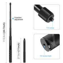 Load image into Gallery viewer, PULUZ Motorcycle Bicycle Handlebar Fixture Mount Camera Bracket Adapter with Monopod Stand, Motorcycle Monopod Stand